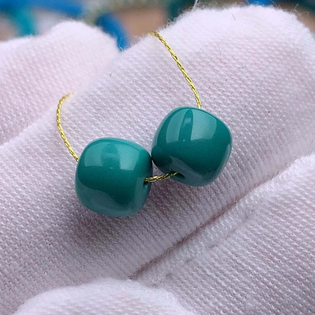 未镶嵌绿松石珠宝奇石7.1mm