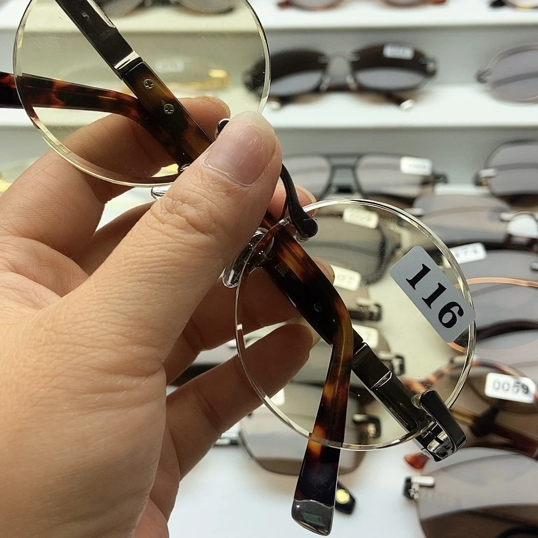 分体式天然水晶石头眼镜