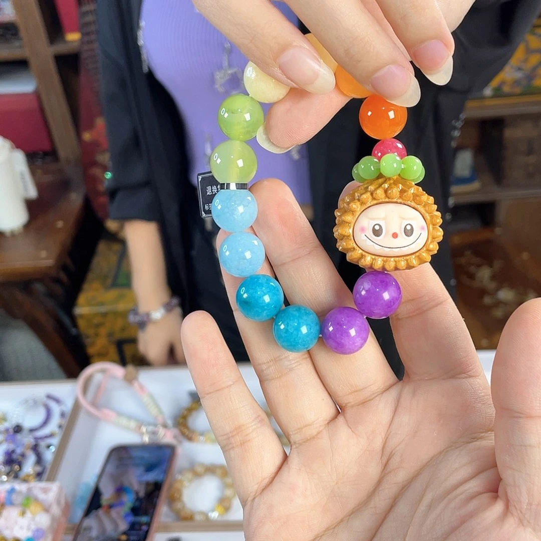 水晶手链银S925镀金镶嵌