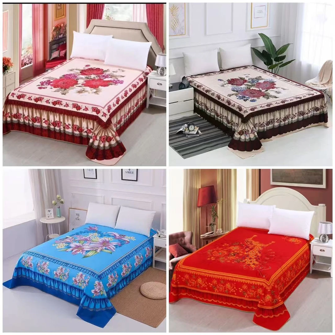 国潮风定位床单（多色可选）加厚加大2.3×2.3米1.5米1.8米2米床可用