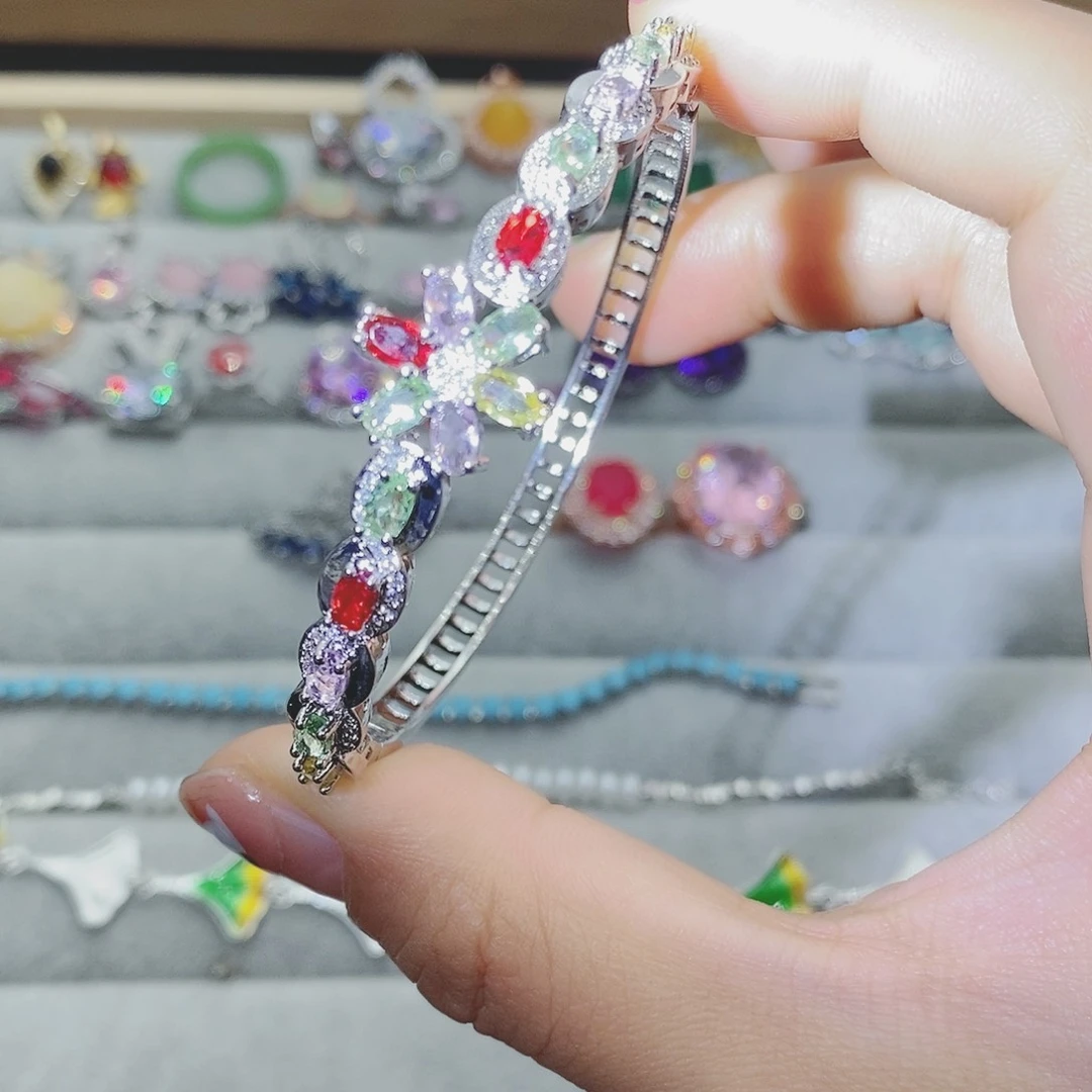 【闪购商品】托帕石耳饰银S925镶嵌