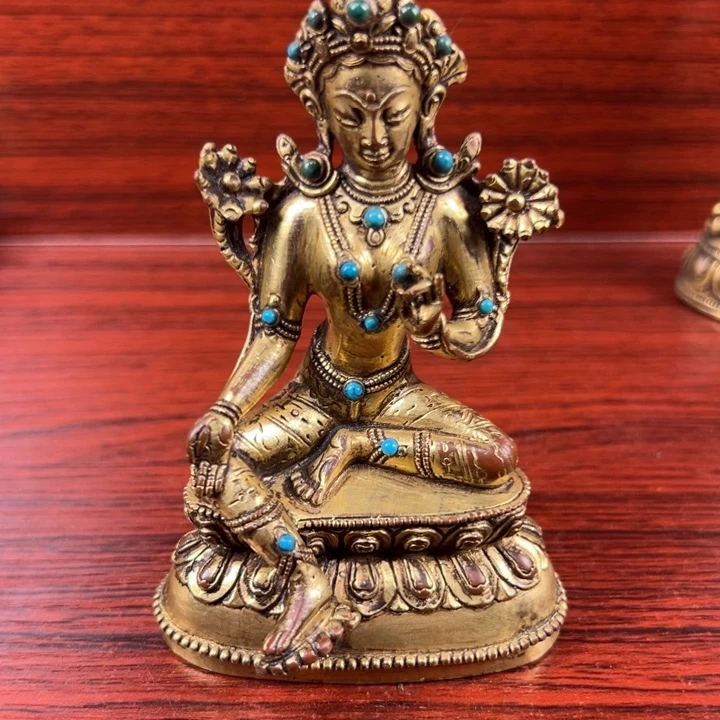 树脂制品鎏金造像藏传精美