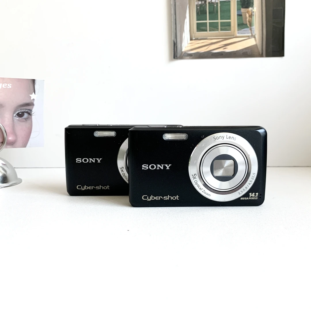 9新 Sony/索尼 w520黑色 1410万像素5倍变焦 人像清透亮白奶油肌