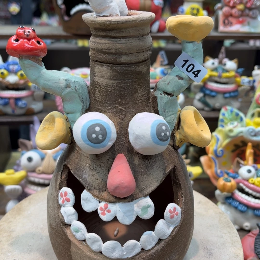 陶瓷纯手工抽象陶瓷摆件104