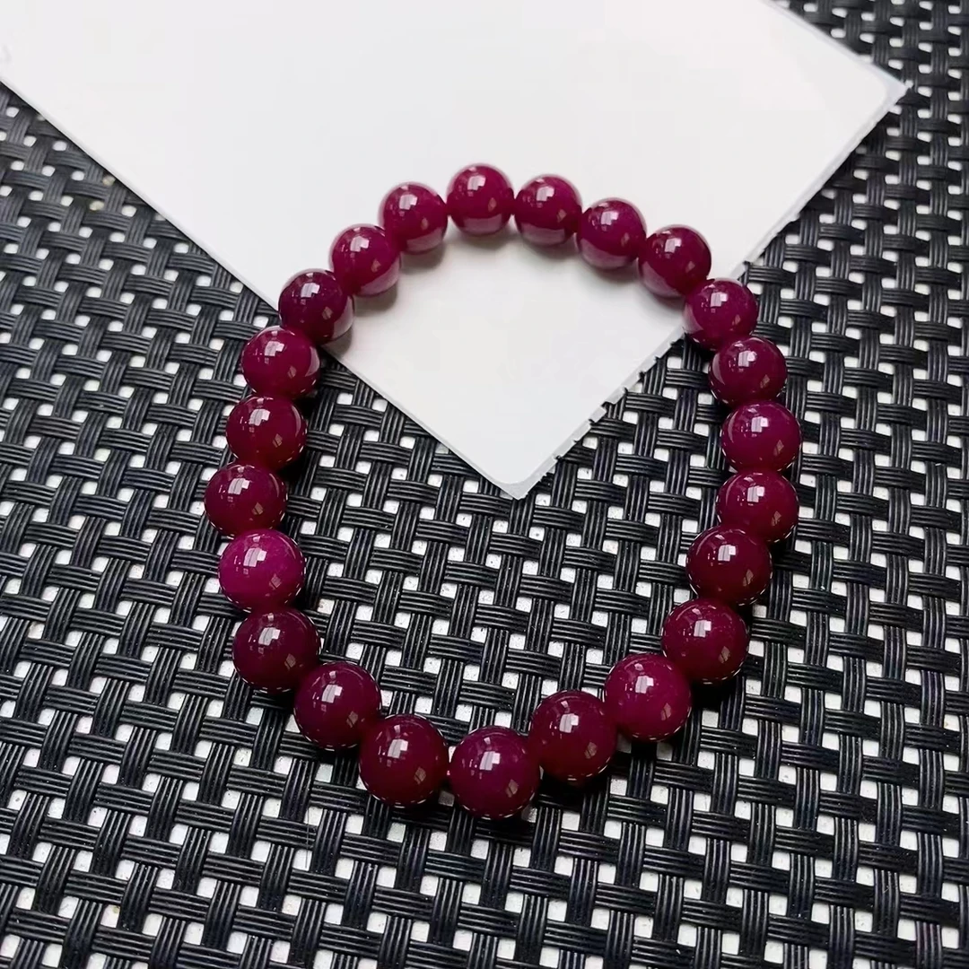 [小石]A956紫红系手链8M