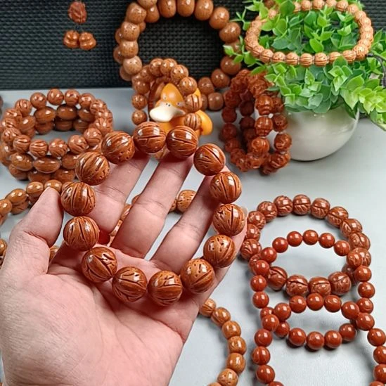 桃核手串铁籽红魔17