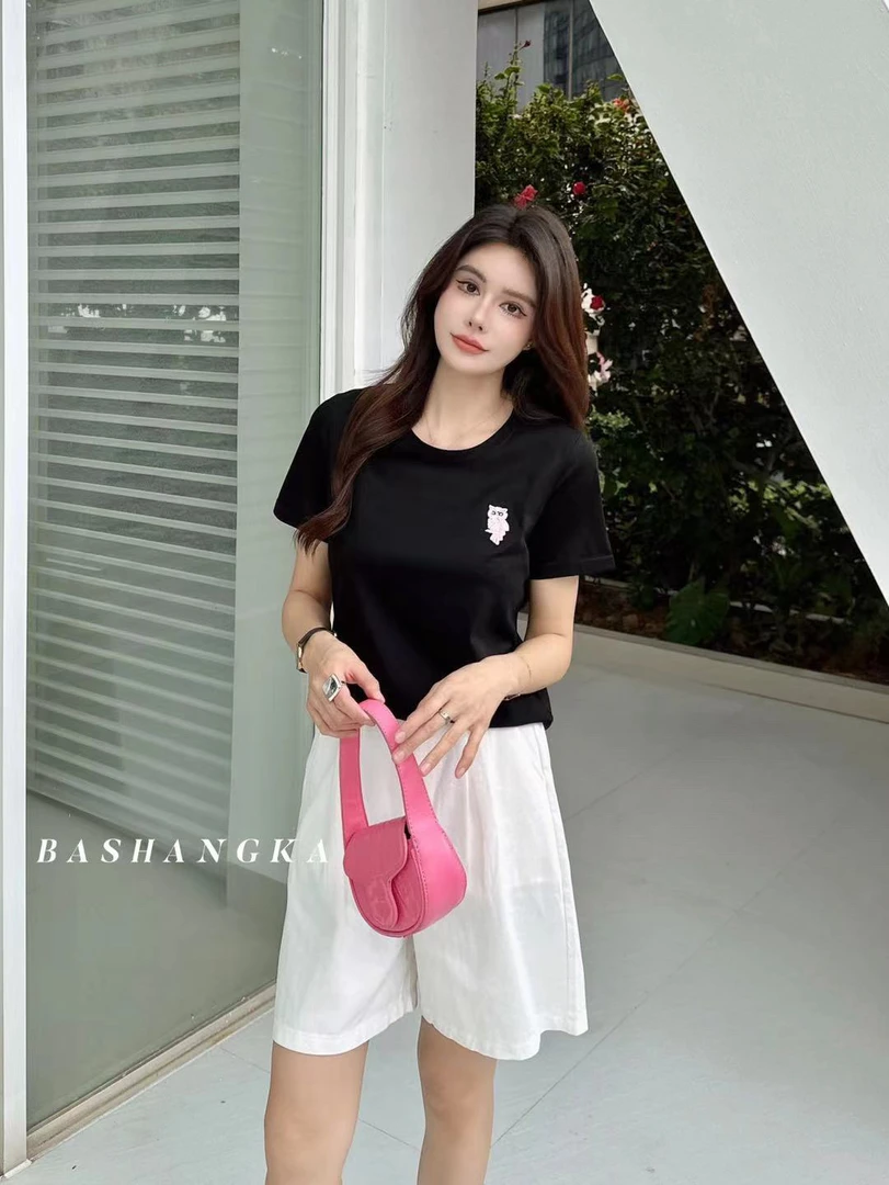 芭尚卡夏款短袖上衣8615