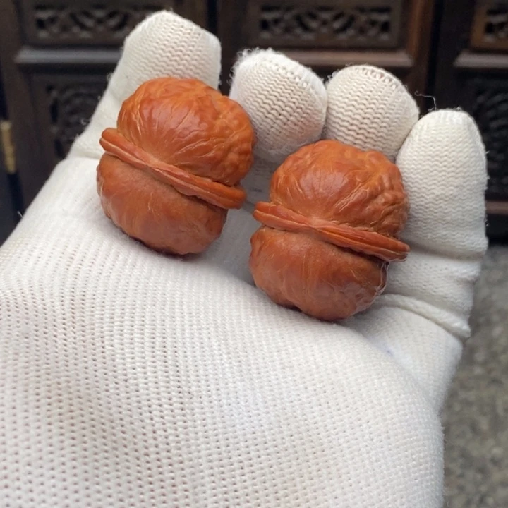 文玩核桃把件方头元宝