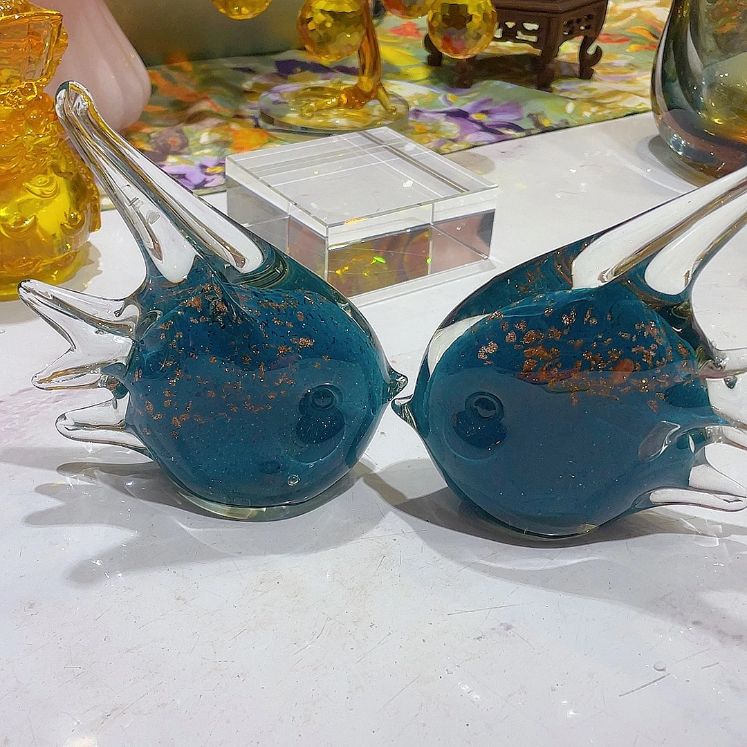 琉璃鱼工艺品海洋动物艺术桌面摆件