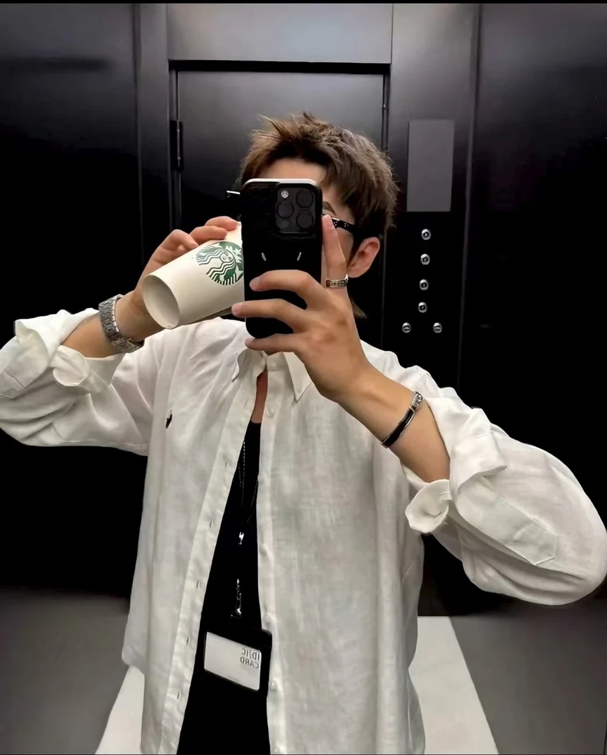 【骑马抡⛏】外贸小马100纯亚麻衬衫老钱风男女同款（长袖款）