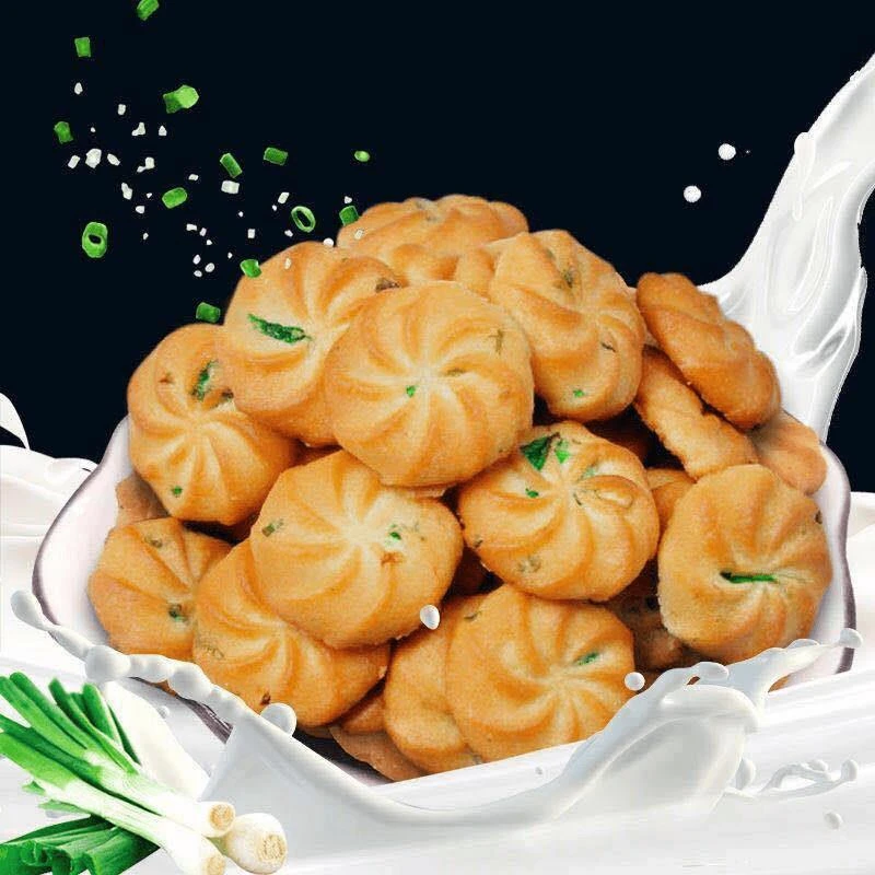 香葱曲奇整批芝麻味饼干办公室代餐零食散小鲜葱油葱花
