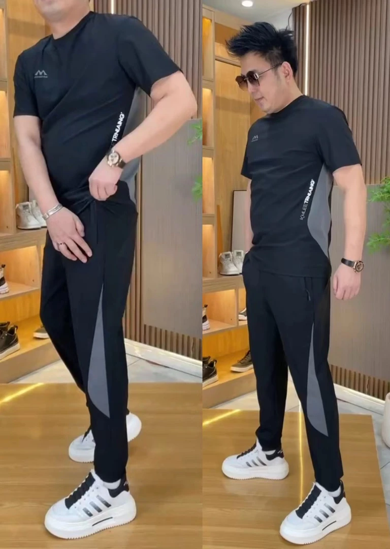 11235C短袖+裤子高弹透气网红套装好看不贵上档次百搭时尚