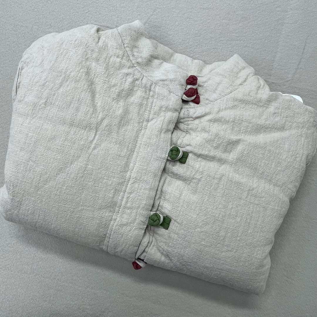 《元七猫-汉麻棉袄》加厚 均码上衣棉衣汉麻棉服加厚立领中式冬季