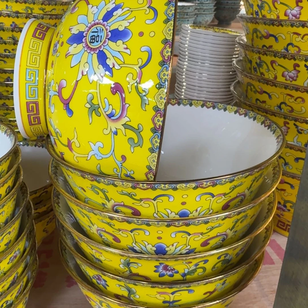 6个6英寸高脚面碗