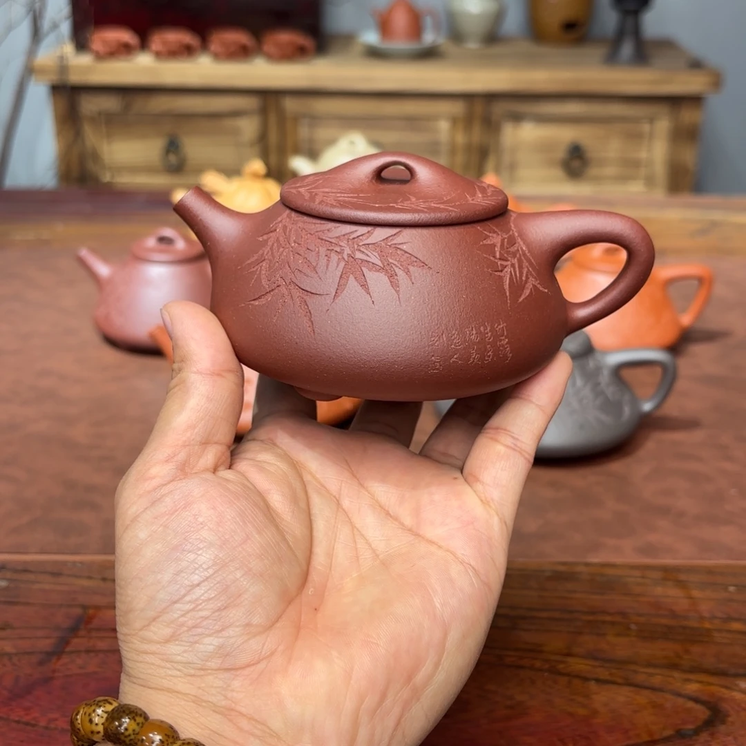 茶壶紫砂景舟石瓢240毫升中槽清