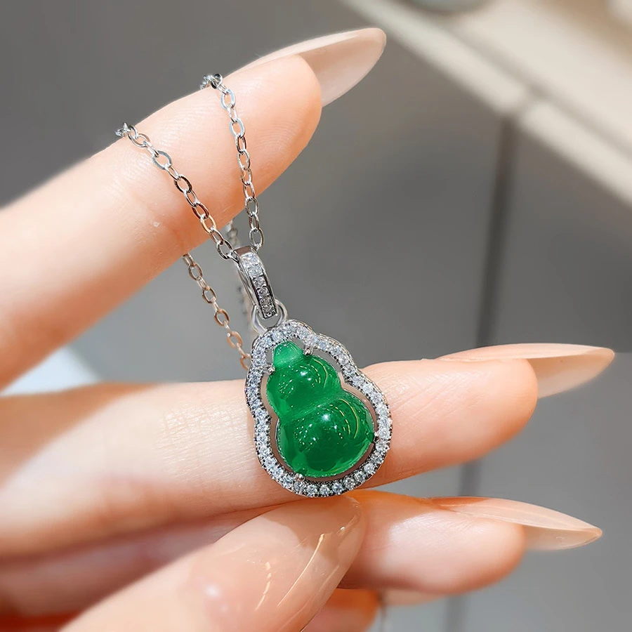 铜合金吊坠 中式小葫芦吊坠项链女款2025年新款爆款小众首饰女款