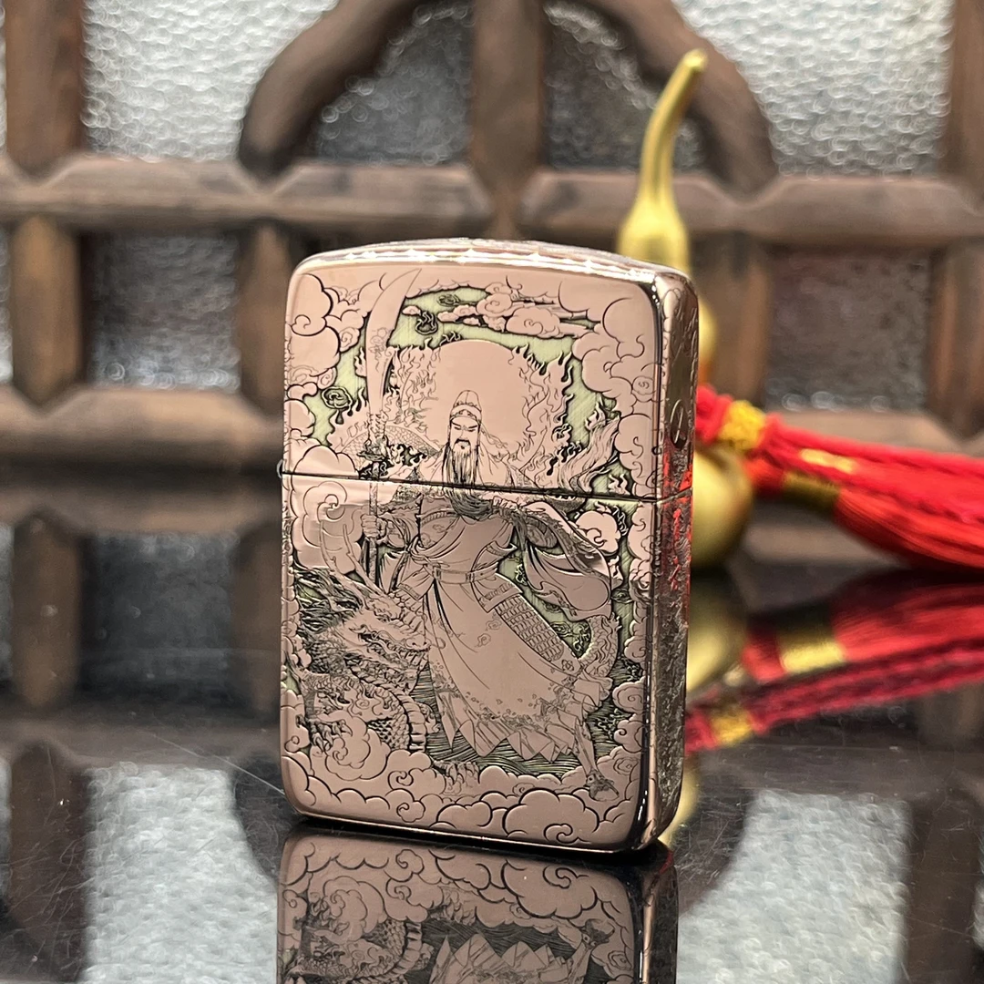 ZIPPO/之宝打火机  关公1941镀紫铜双色【小飞甄选】DYJ1