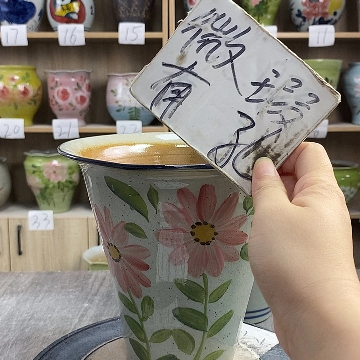 摆件12xc景德镇陶瓷花盆