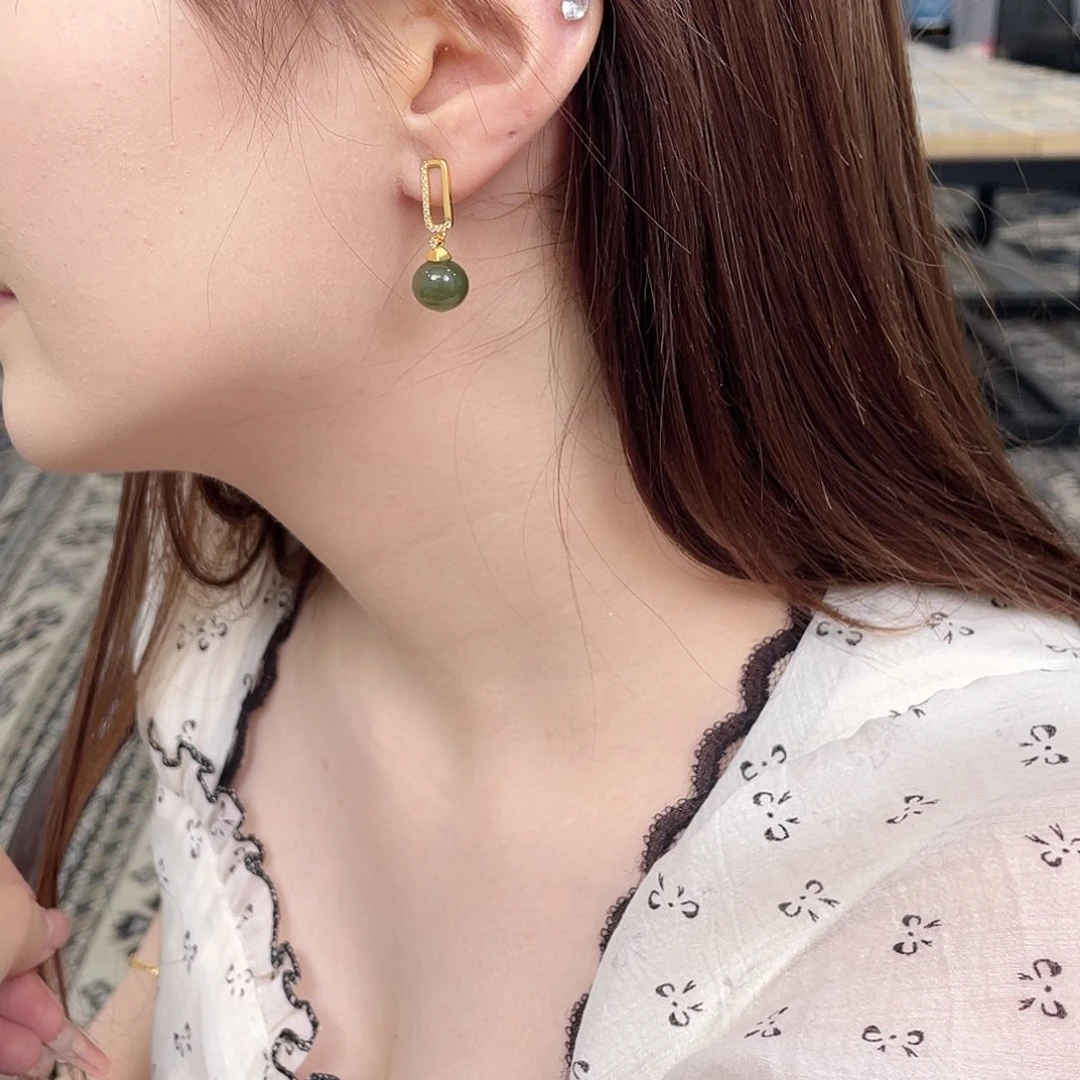 和田玉银S925镶嵌颈饰