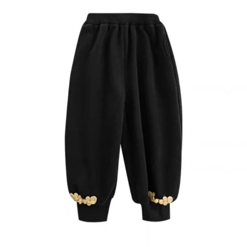 A296冬季新款裤喜庆新年束脚裤