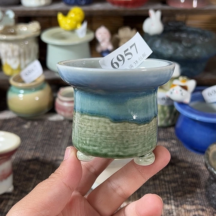 口6 手工花盆满30包邮