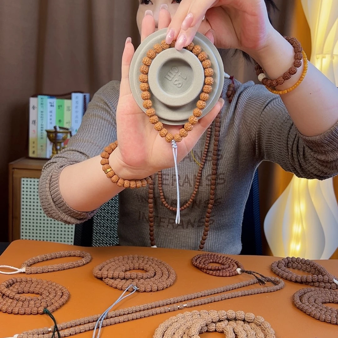 吊坠金刚菩提9mm+小金刚爆肉双龙手持