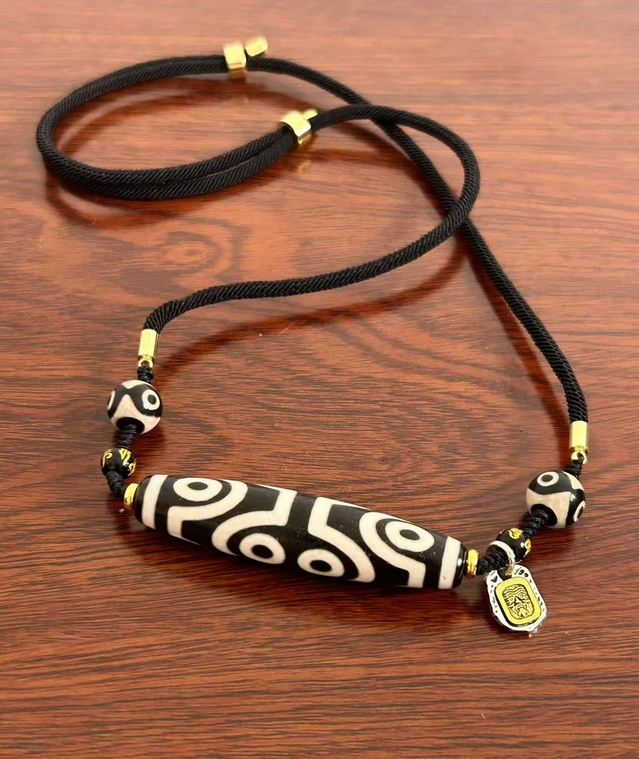 【千千娜娜】八眼锁骨链玛瑙材质古法画线咬线扎实玛瑙八眼渗透工艺