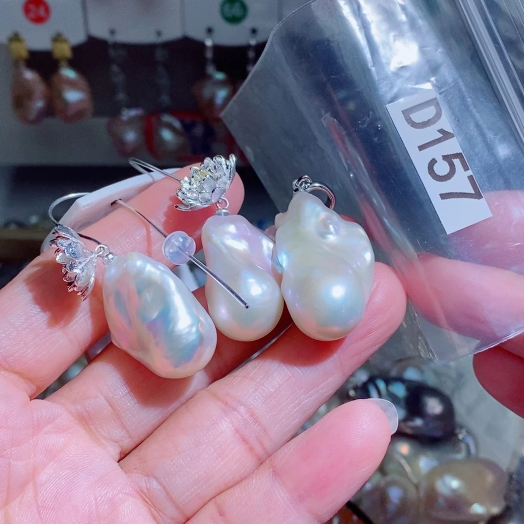 人***醒淡水珍珠银S925镶嵌其他