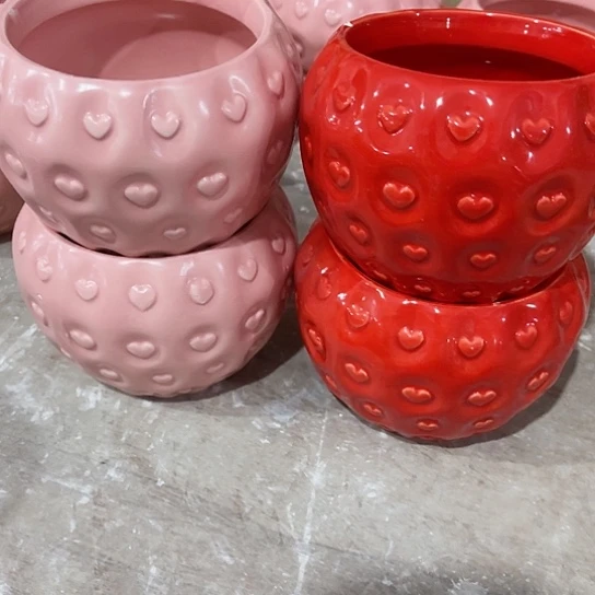 多肉绿植陶瓷花盆9.9包邮，有孔