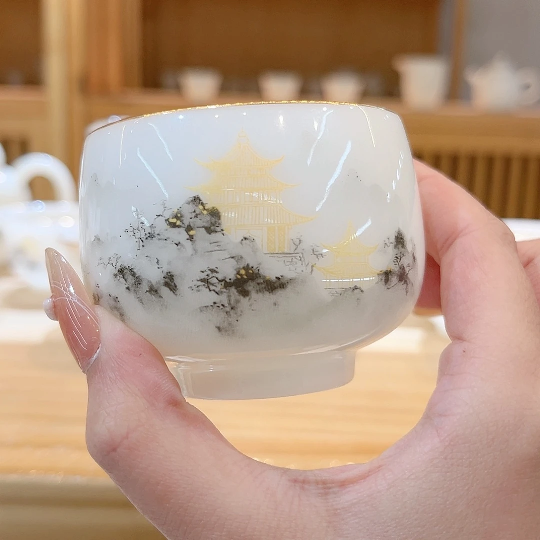 【御瓷斋】璞玉瓷主人杯