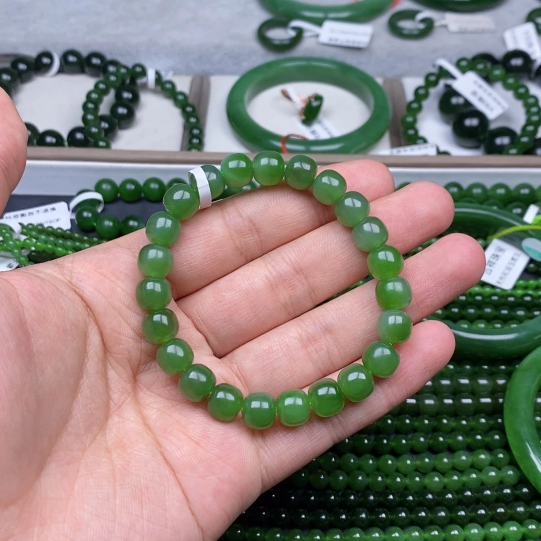 未镶嵌手串和田玉（碧玉）爱****明