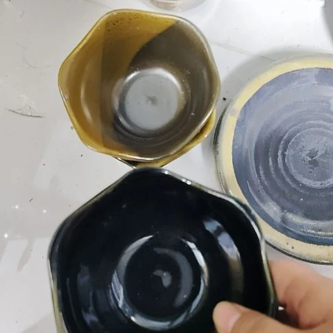 瓷片瓷器，五厂，各种摆件，瓷片！两个