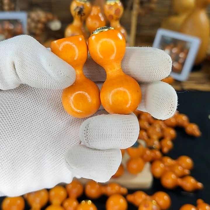 闪*2个单口绕指柔桃木葫芦