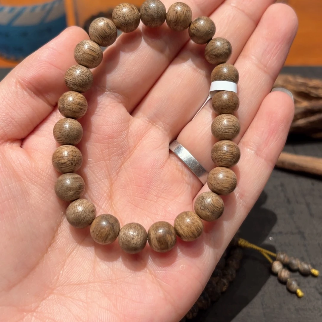 沉香吊坠锦*海南沉香手串9.5mm