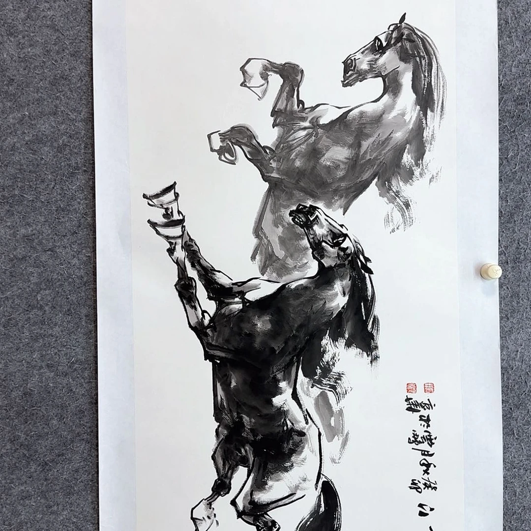 国画大写意为不忘祖国