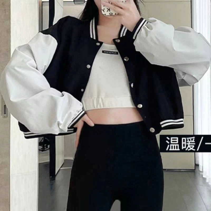 【M+轻暖绒】高腰塑形加绒保暖外穿鲨鱼裤时尚休闲