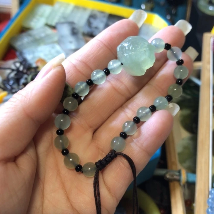 岫玉未镶嵌岫玉手链