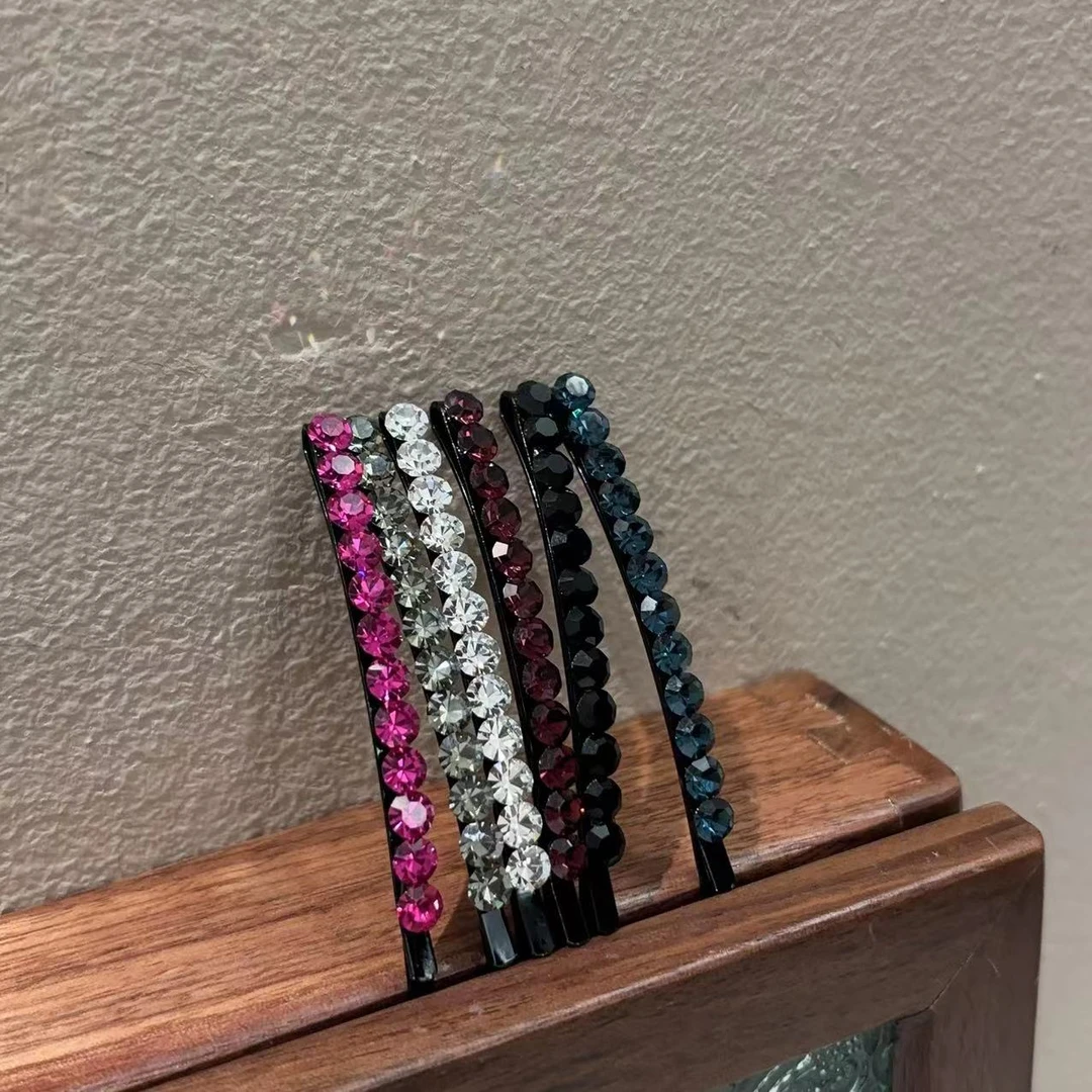 设计款彩色细闪发夹Y993