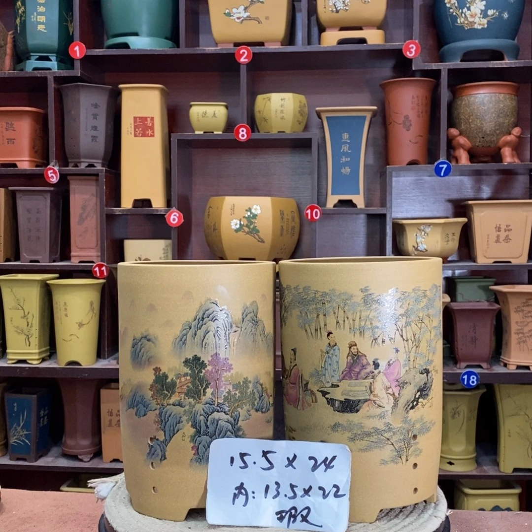 紫砂艺术紫砂花盆