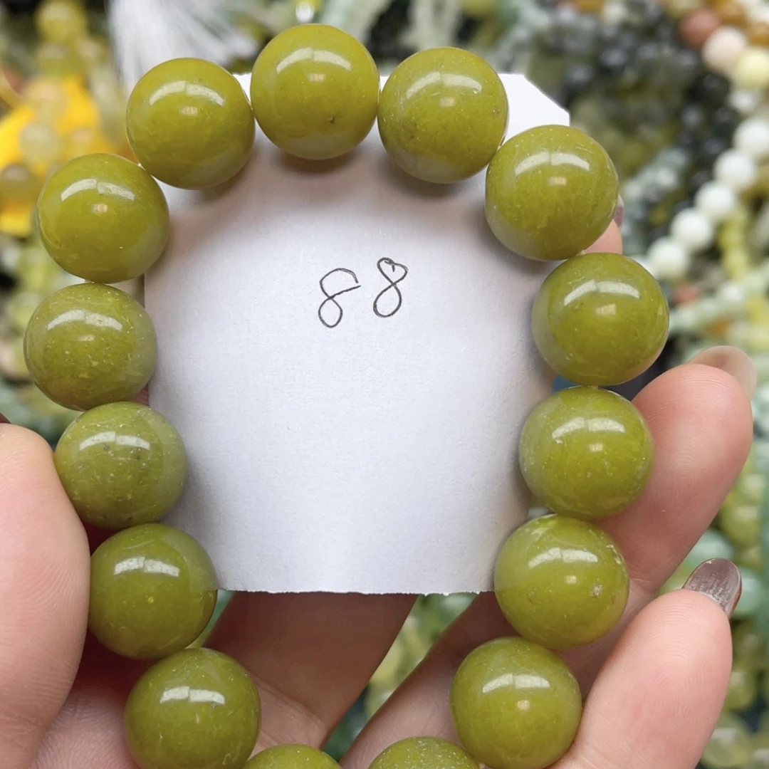 未镶嵌蛇纹石玉手链