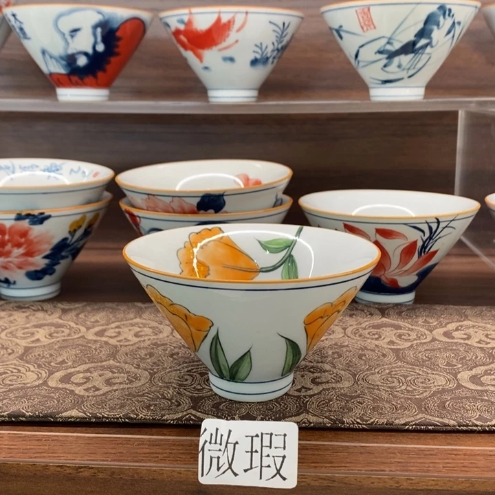 釉下老陶泥手工绘制