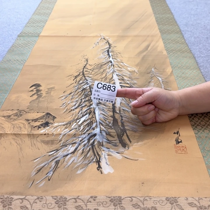 王***柜国画683日本回流字画