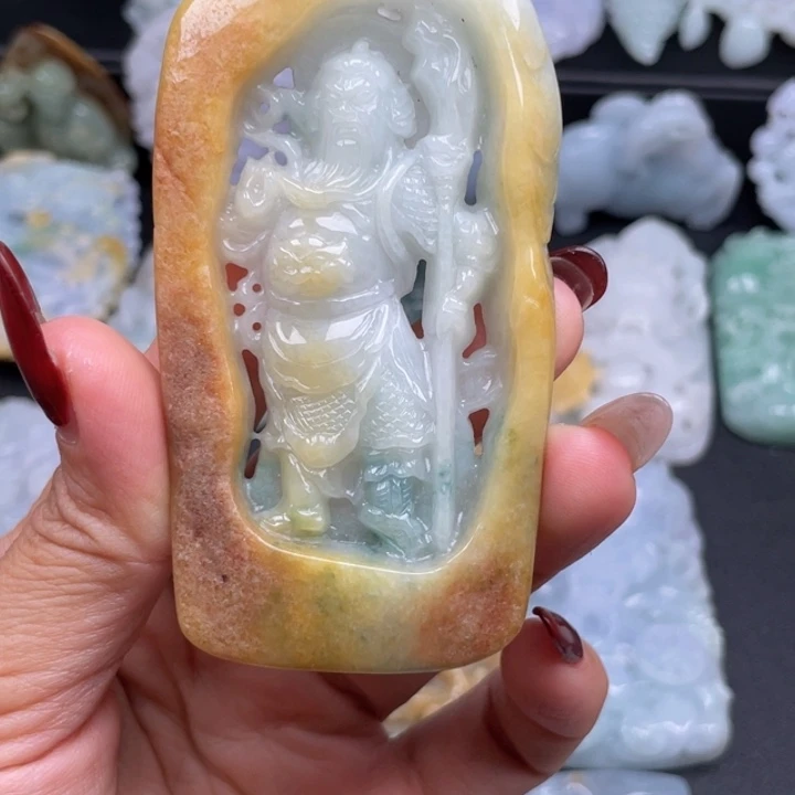 翡翠未镶嵌颈饰缅甸翡翠A货挂件