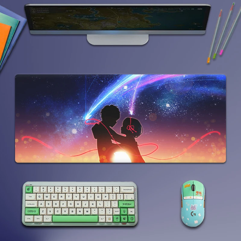 动漫系列鼠标垫二次元超大游戏桌垫鼠标垫FPS大号男生女生