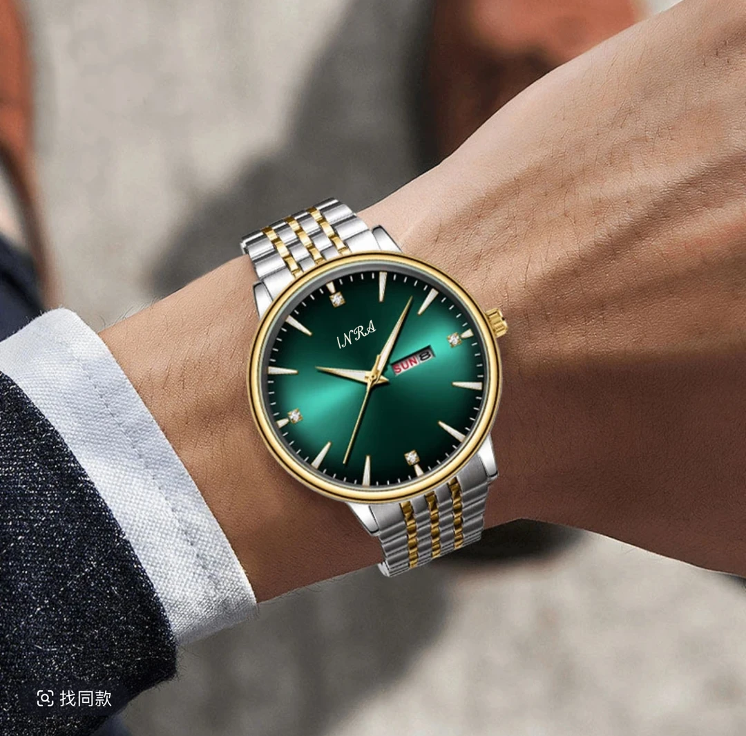 高端透背陀飞轮日历男士商务腕表811