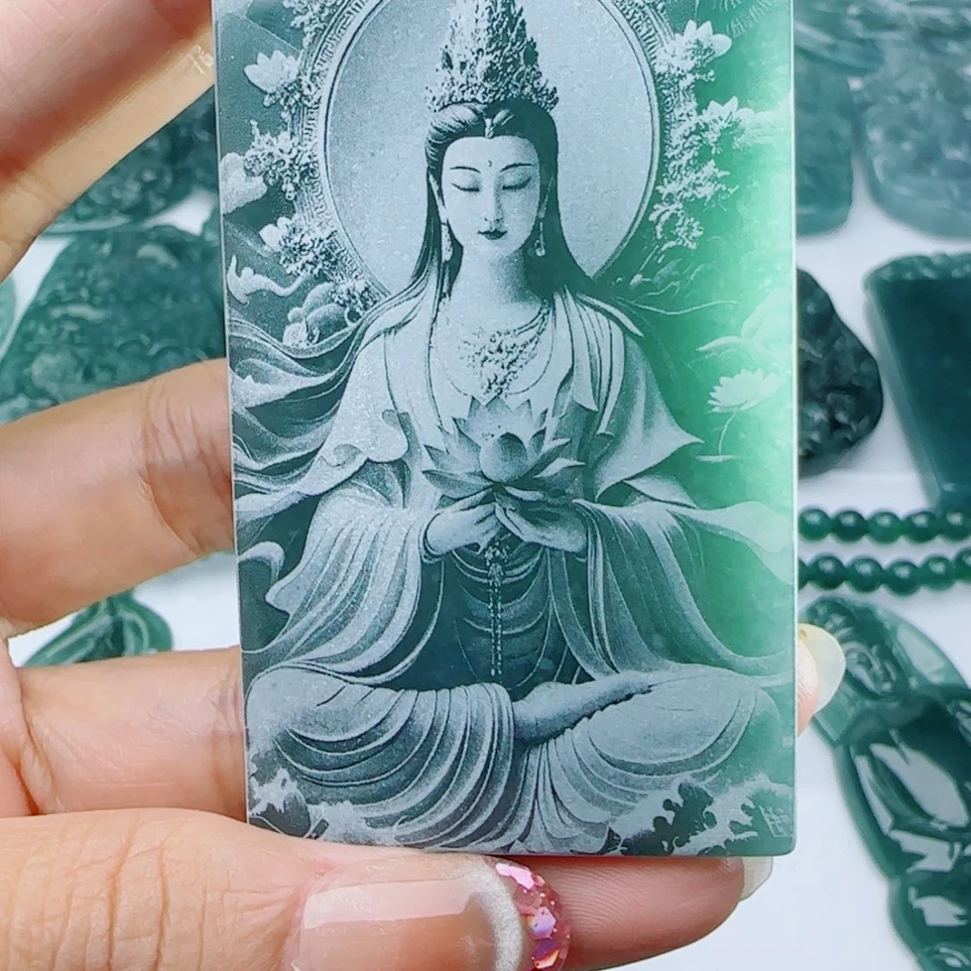 @***晨翡翠未镶嵌颈饰多样性发货天然的A货翡翠