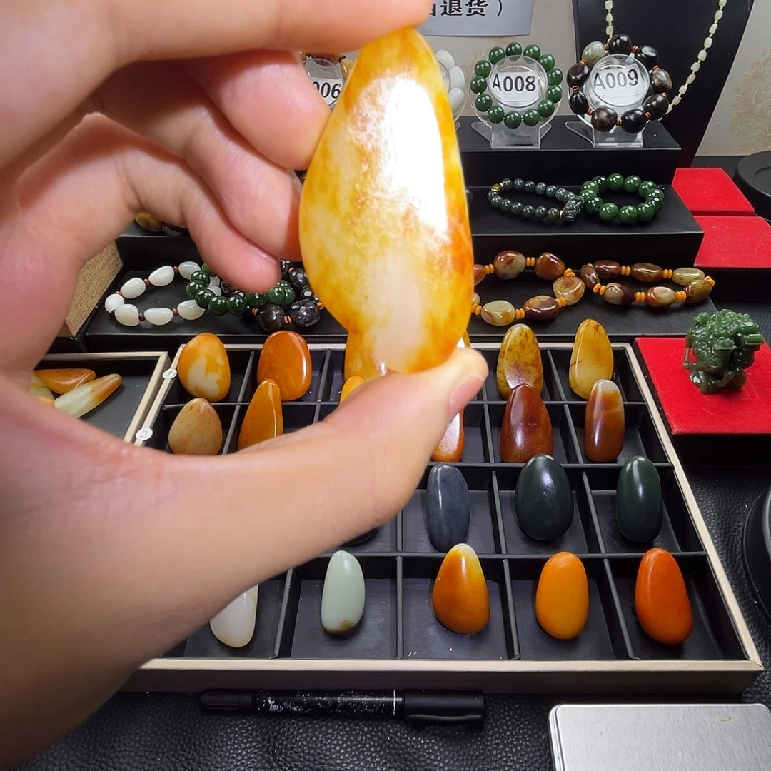 和田玉未镶嵌套链