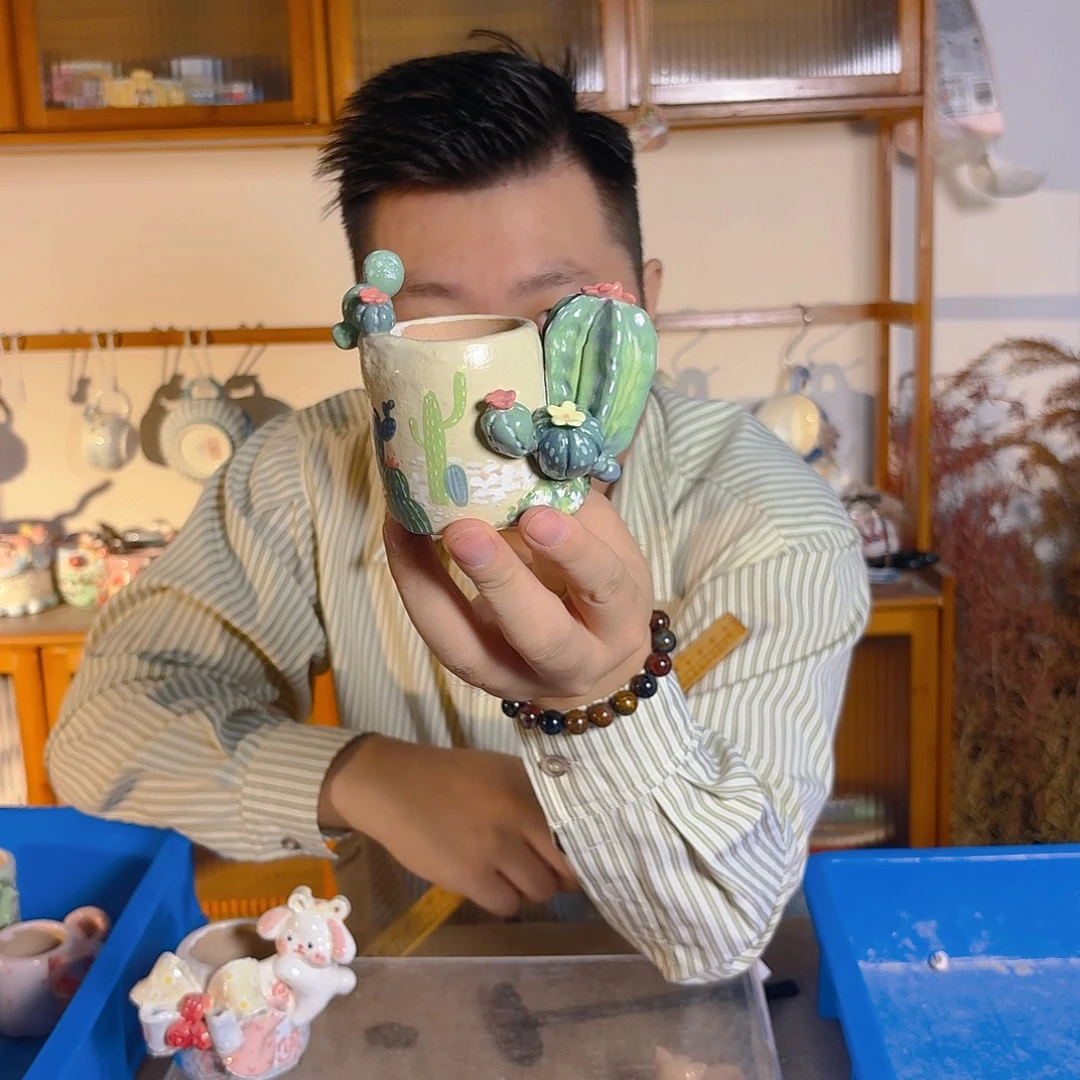 老梧家的手工多肉花盆