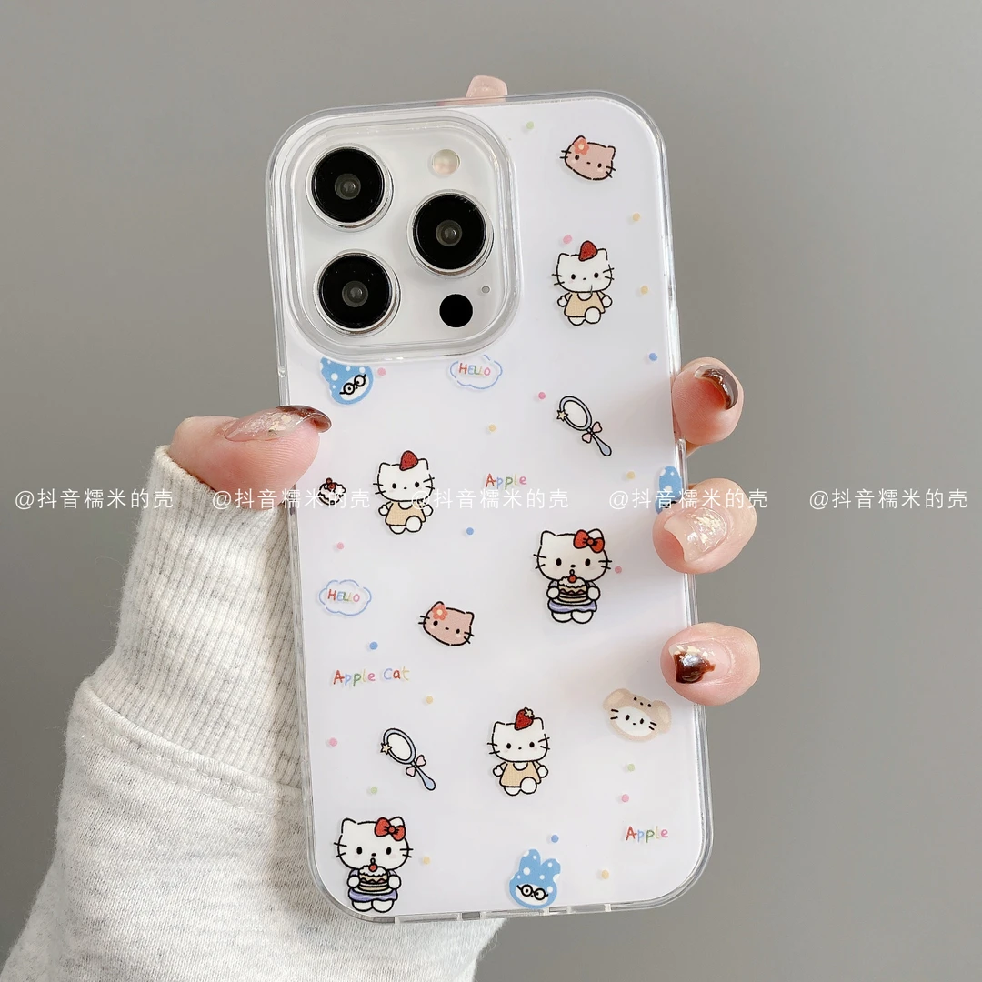 IMD奶油适用iphone17promax苹果16手机壳15/14/13/12/11华为小猫