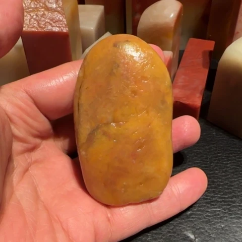 老挝石田黄原石，